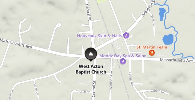 map of where the church is located
