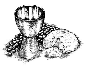 Maundy Thursday cup and bread