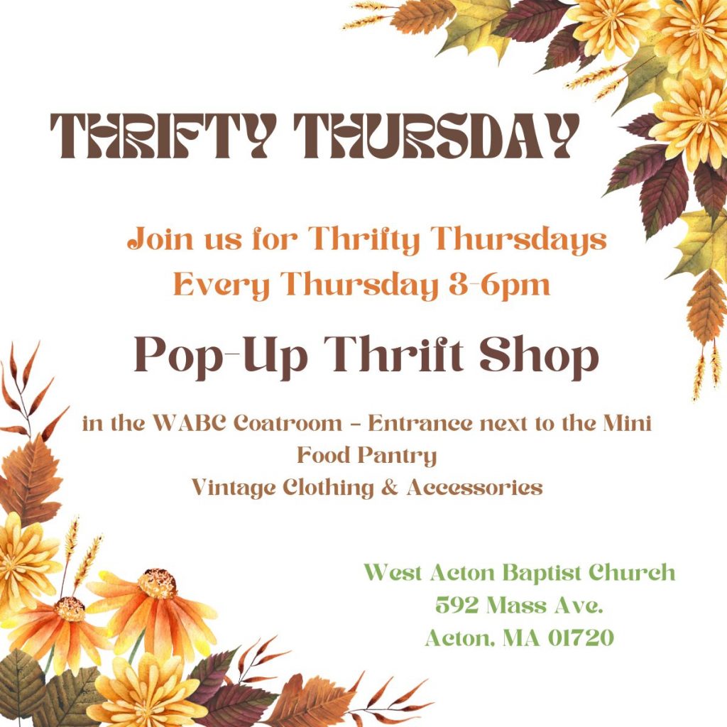 Thrifty Thursday Fall theme