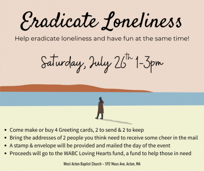 Eradicate Loneliness event